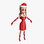 Alla Lady Santa Cartoon Femme