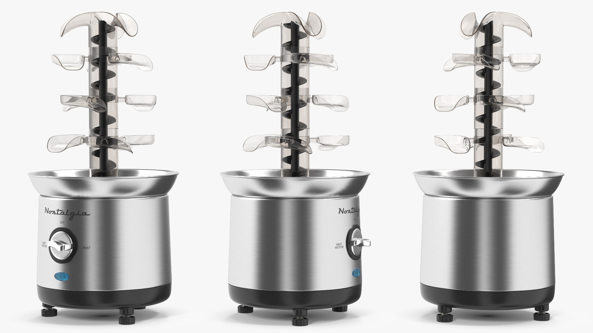 Nostalgia CFF1000 Cascading Chocolate Fondue Fountain 3D model preview