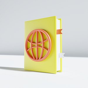 3D Passport Cartoon model