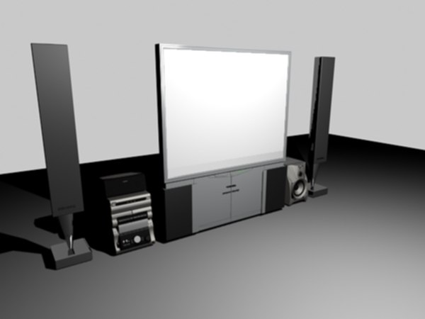 3d home tv sterio model