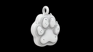 3D Animal Paw Pendant 3D Print Model