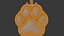 3D Animal Paw Pendant 3D Print Model