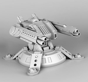 gun turret 3D model