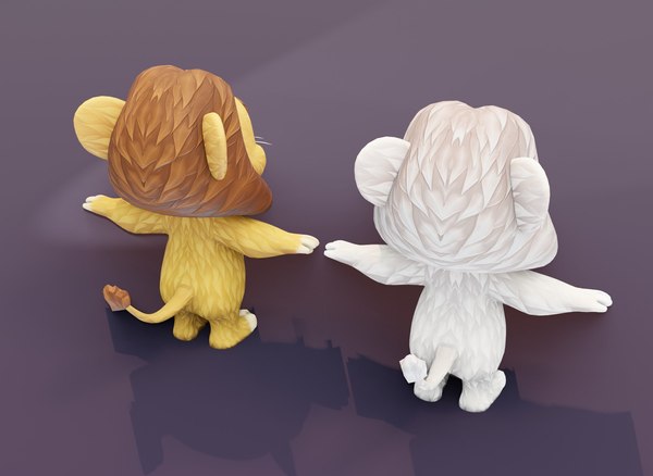 Cartoon Lion 3D Models 3D model