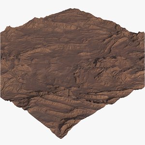 Desert Relief Landscape V2 Surface Plan 8K
