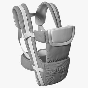 Adjustable Infant Carrier Grey Straight Position