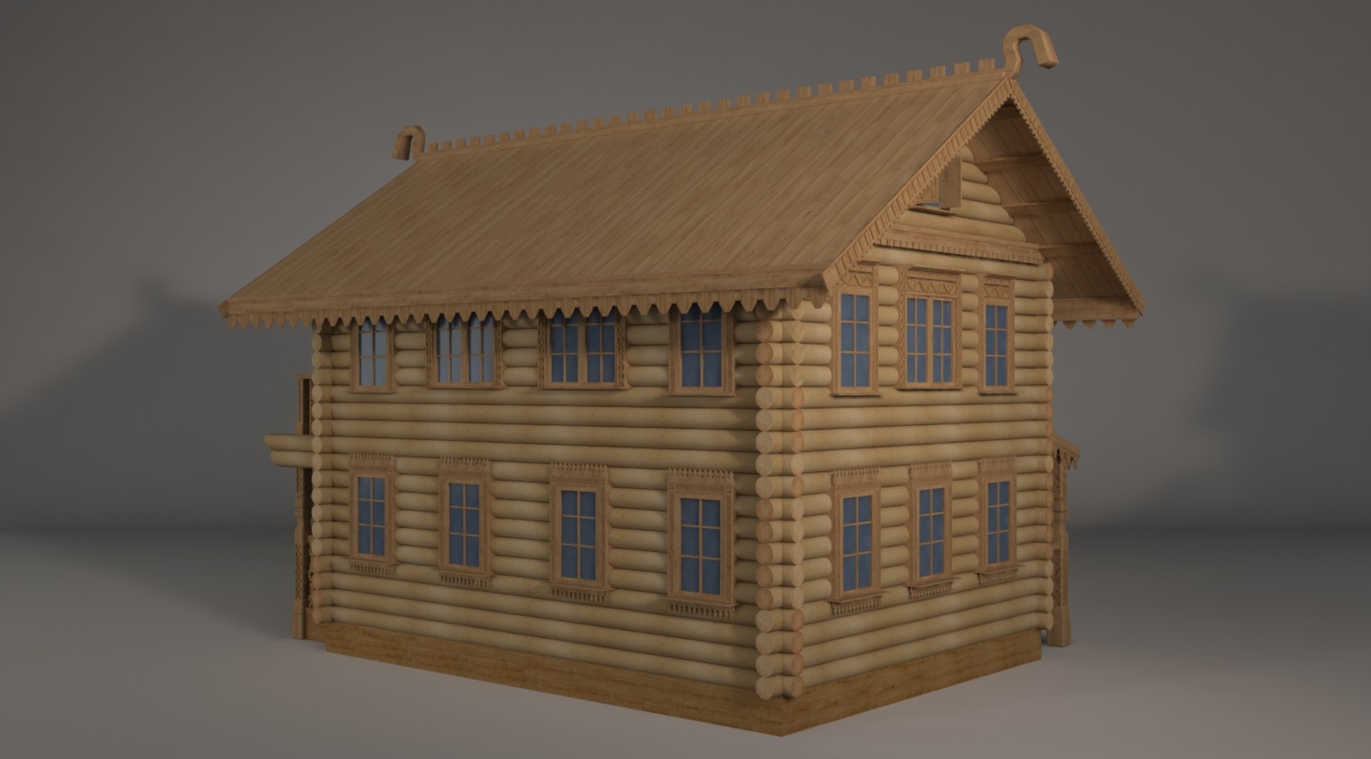 Log House 3D Model - TurboSquid 1248032