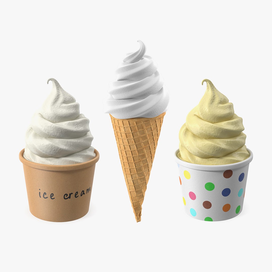 Ice Cream Collection 3D model preview
