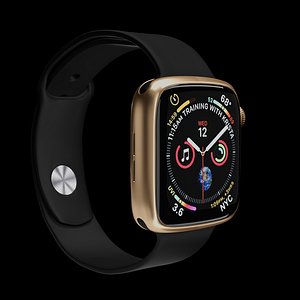 3D Apple Watch 6 Series GOLD Aluminum model
