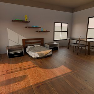 Collection-Modern Bedroom Furniture 3D model