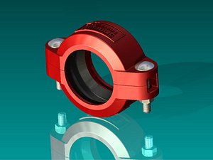 3d model victaulic coupling 2