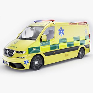 Generic UK Ambulance v32 3D model