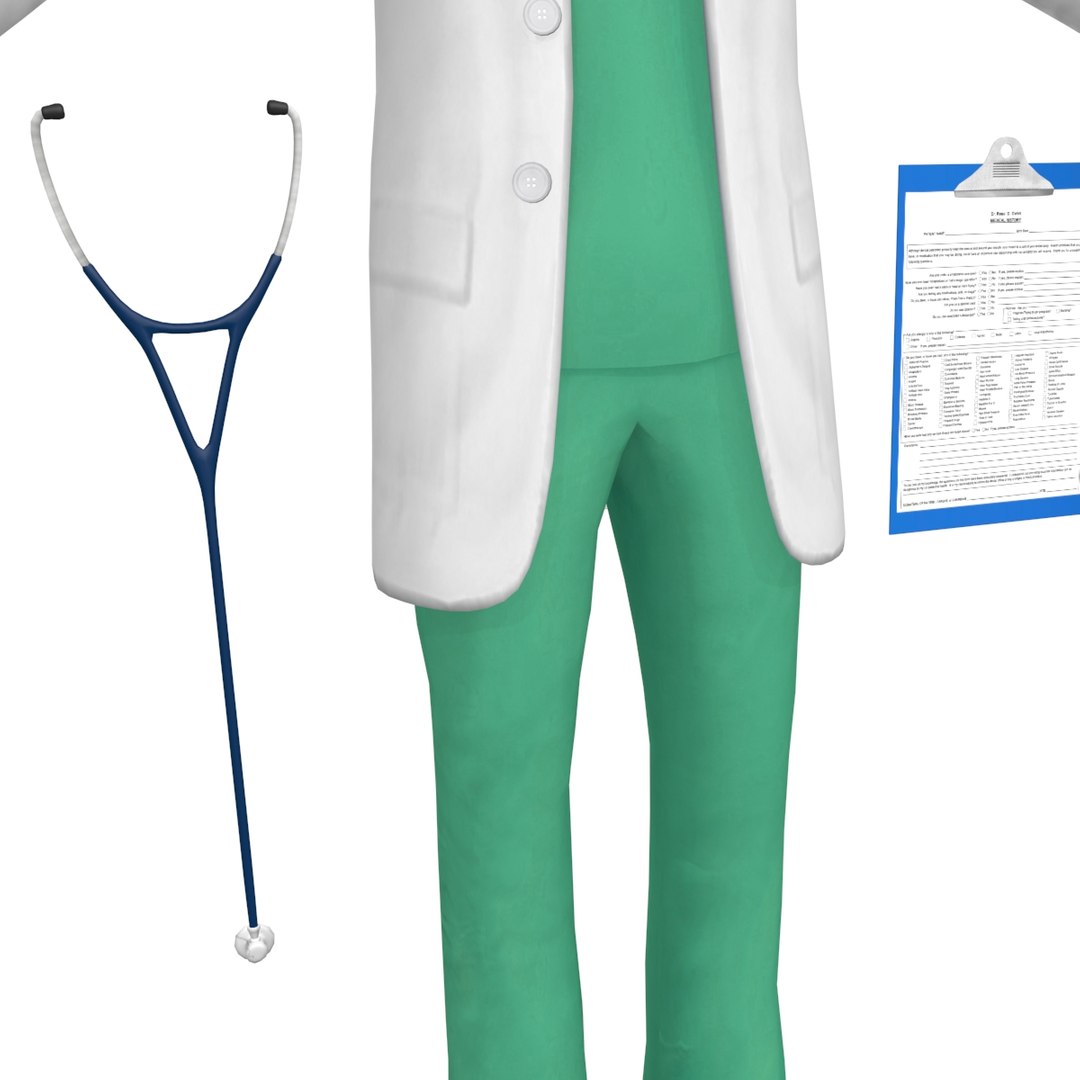 3D Rigged Female Doctor - TurboSquid 1289920
