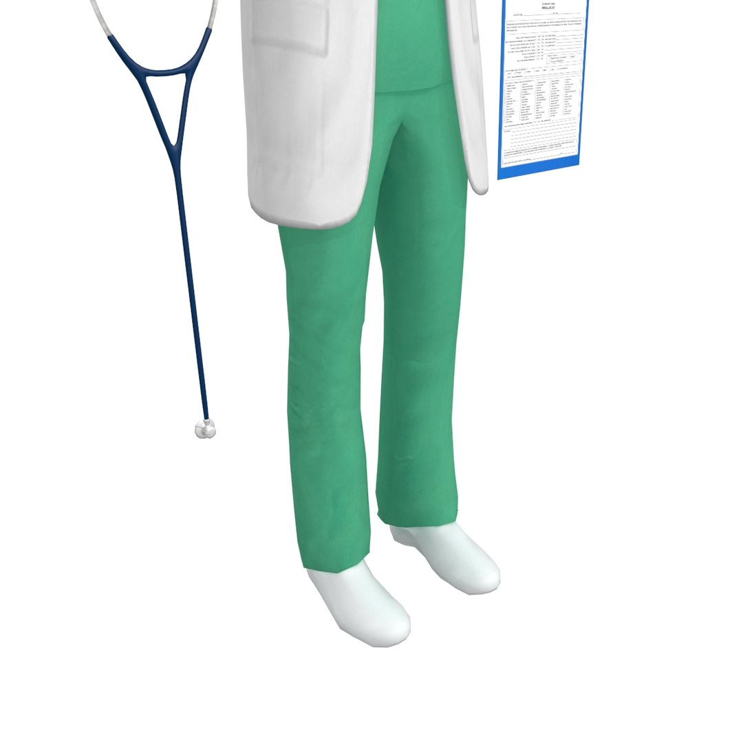 3D rigged female doctor - TurboSquid 1289920