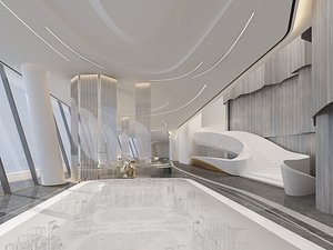 3D The Hotel Lobby 5 model