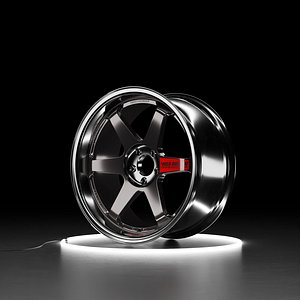 RAYS VOLK RACING TE37SL Car wheel 3D model