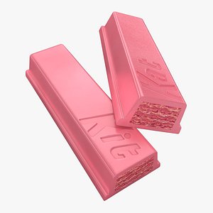 realistic broken kit kat 3d model