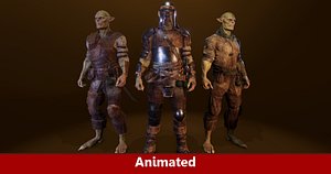3D pbr orc characters