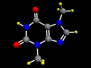 3d molecule theobromine