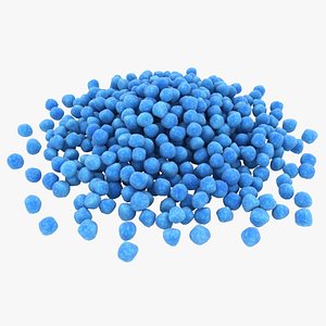 3D blue fertilizer