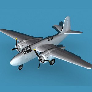 3D Douglas A-20G Civil Transport V00