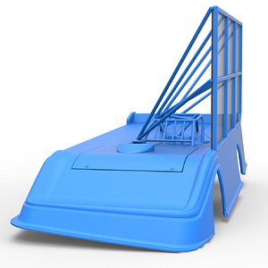 3D Shell of Super Dirt Late model with side wing Scale 1 to 25