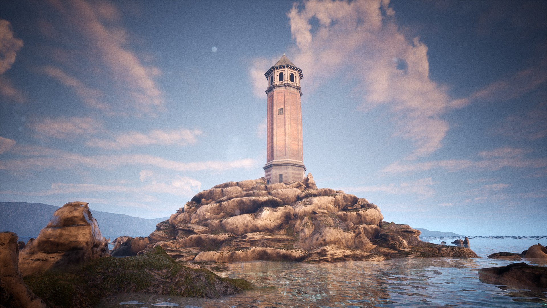 Lighthouse Island High Quality Environment 3D Model - TurboSquid 1983741