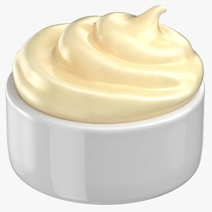 mayonnaise sauce cup 3D model