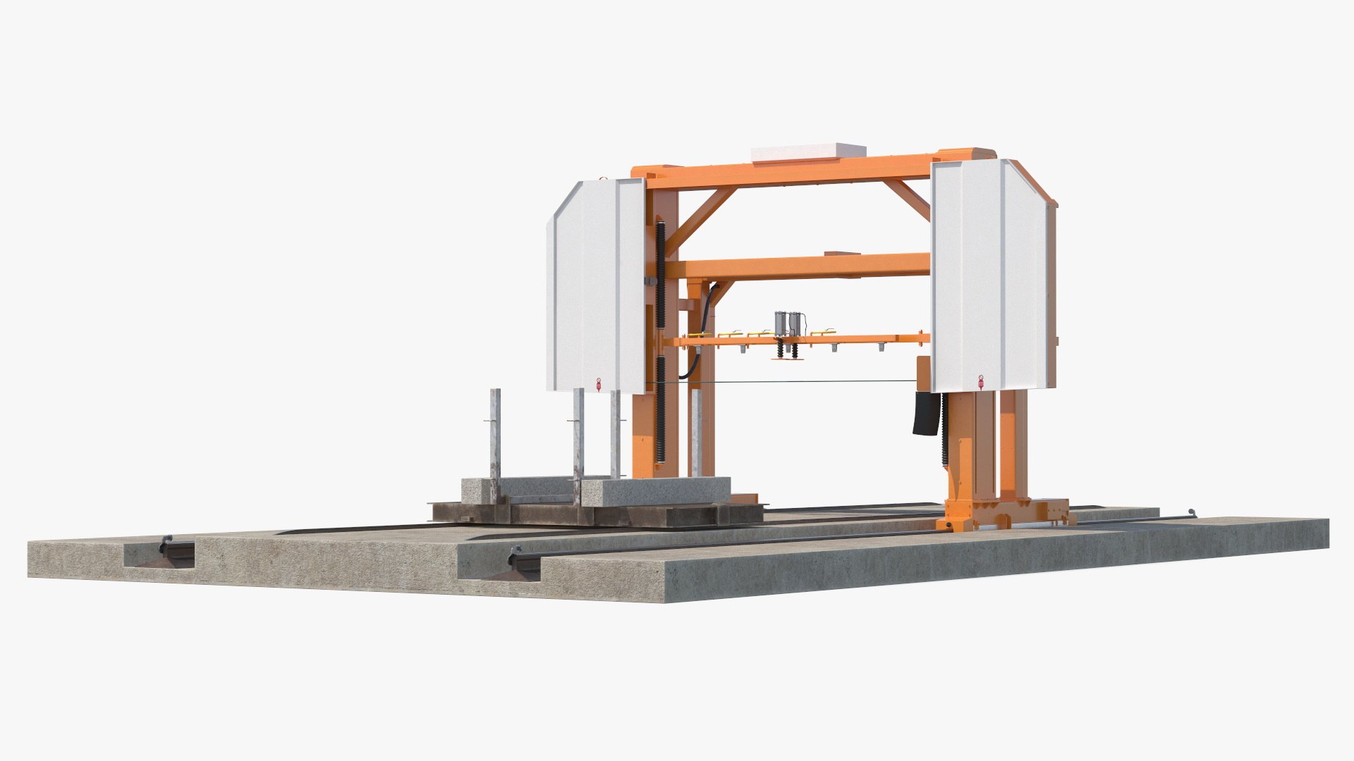 Cutter Concrete Slab Wire Saw 3D model preview
