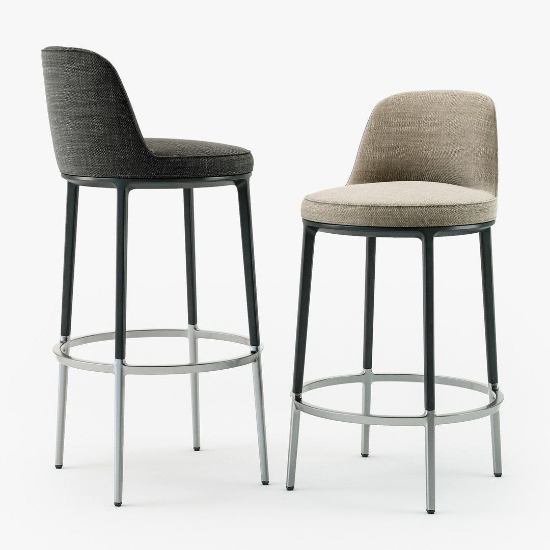 3D Maxalto Caratos Stool Set Model - TurboSquid 1404106