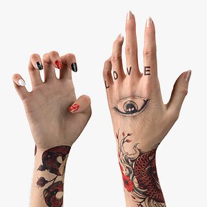 3D Customizable Realistic Female Arms model