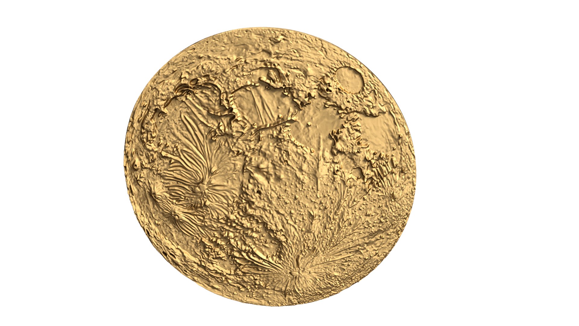 Moon Carved Decor Bas-Relief Set 3D Model - TurboSquid 2256507