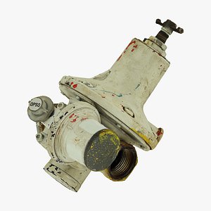 Old Gas Control Valve Raw Scanned 3D