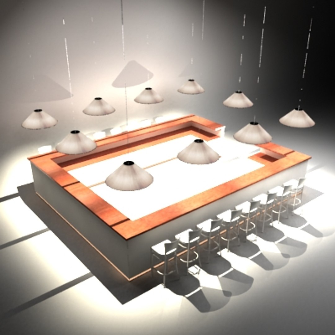 Complete Set Bar 3d Model