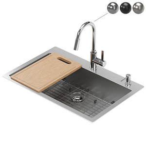 3D MOEN kitchen sink 21596