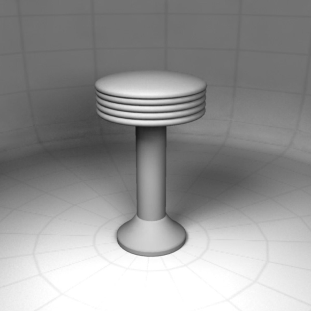 Diner Stool Obj