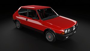 1986 Fiat Ritmo 130 TC Abarth 3D model