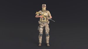 3D model Soldier