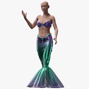 3D Princess Ariel Outfit with texture model