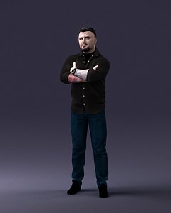 3D scanned human interiors model