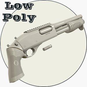 remington 870 mcs normal 3d model