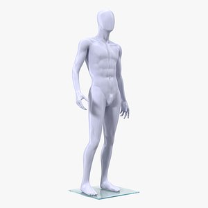 male mannequin standing pose 3D model
