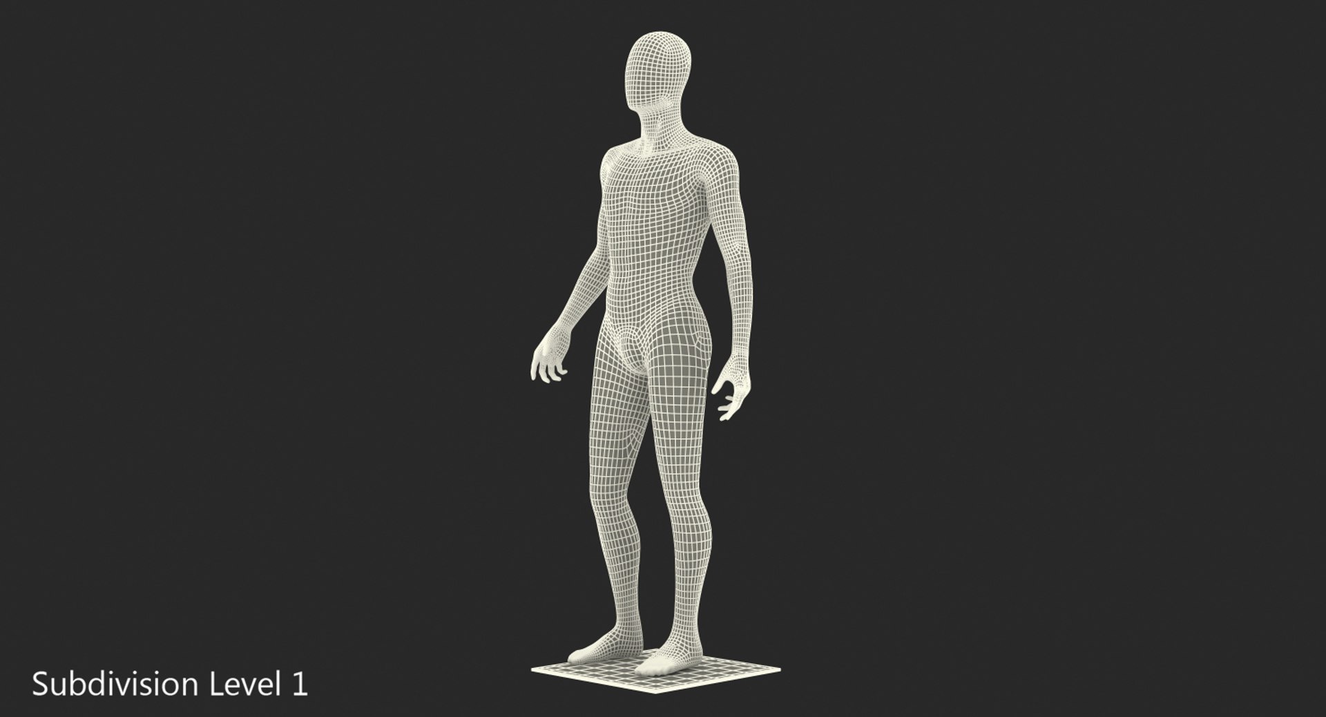 Male mannequin standing pose 3D model - TurboSquid 1416889