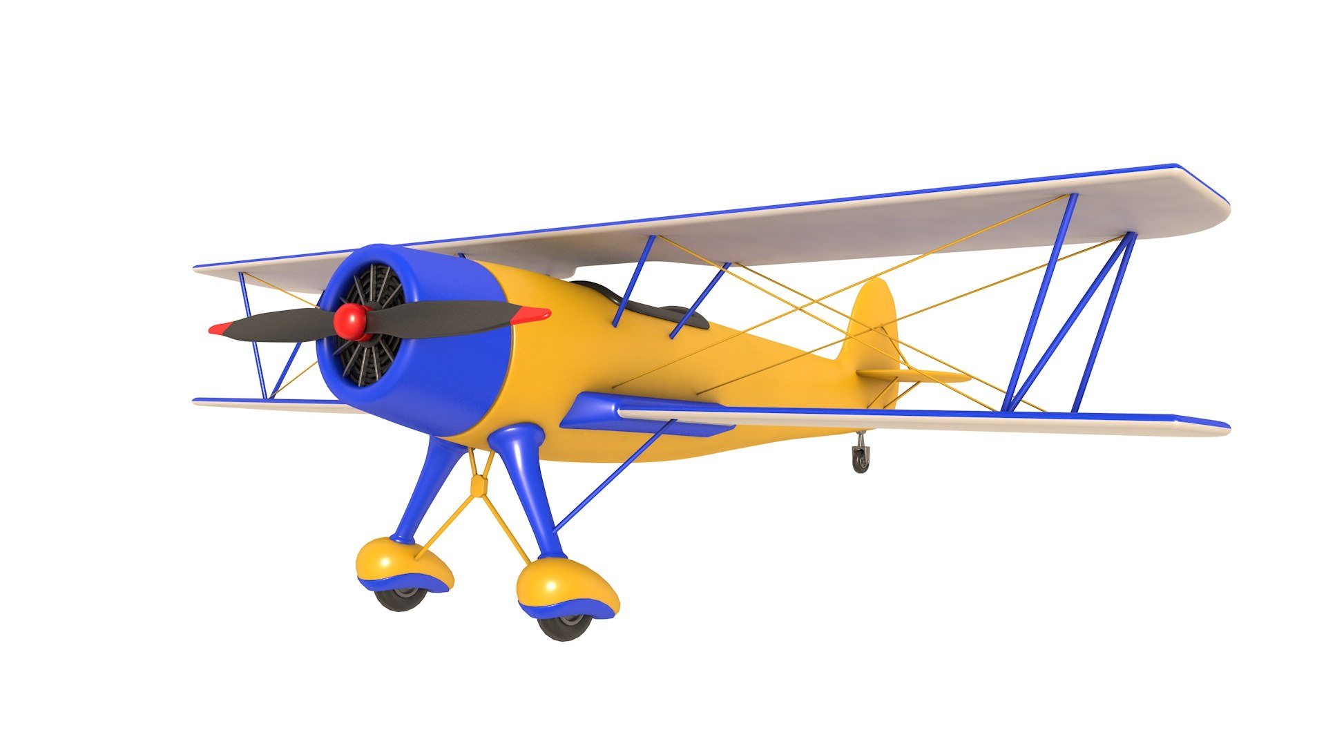 Biplane 3D Model - TurboSquid 2006116