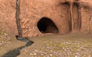3d water cave