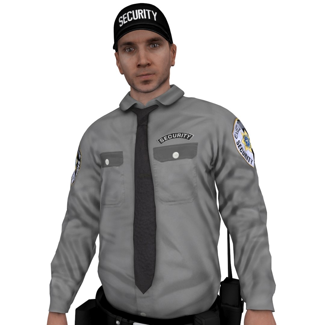 3d Rigged Security 2 Model