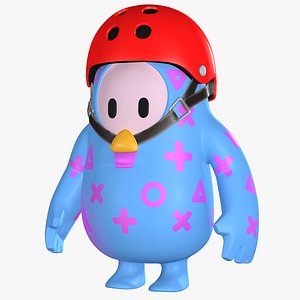 Fall Guys Game Character and Assets 8K 3D model
