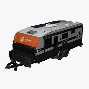 Caravan  Camping Trailer  Camper RV Campervan 3D model