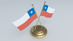 Flag of Chile 3D Model 3D