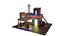 Low Poly Gas Station Scene